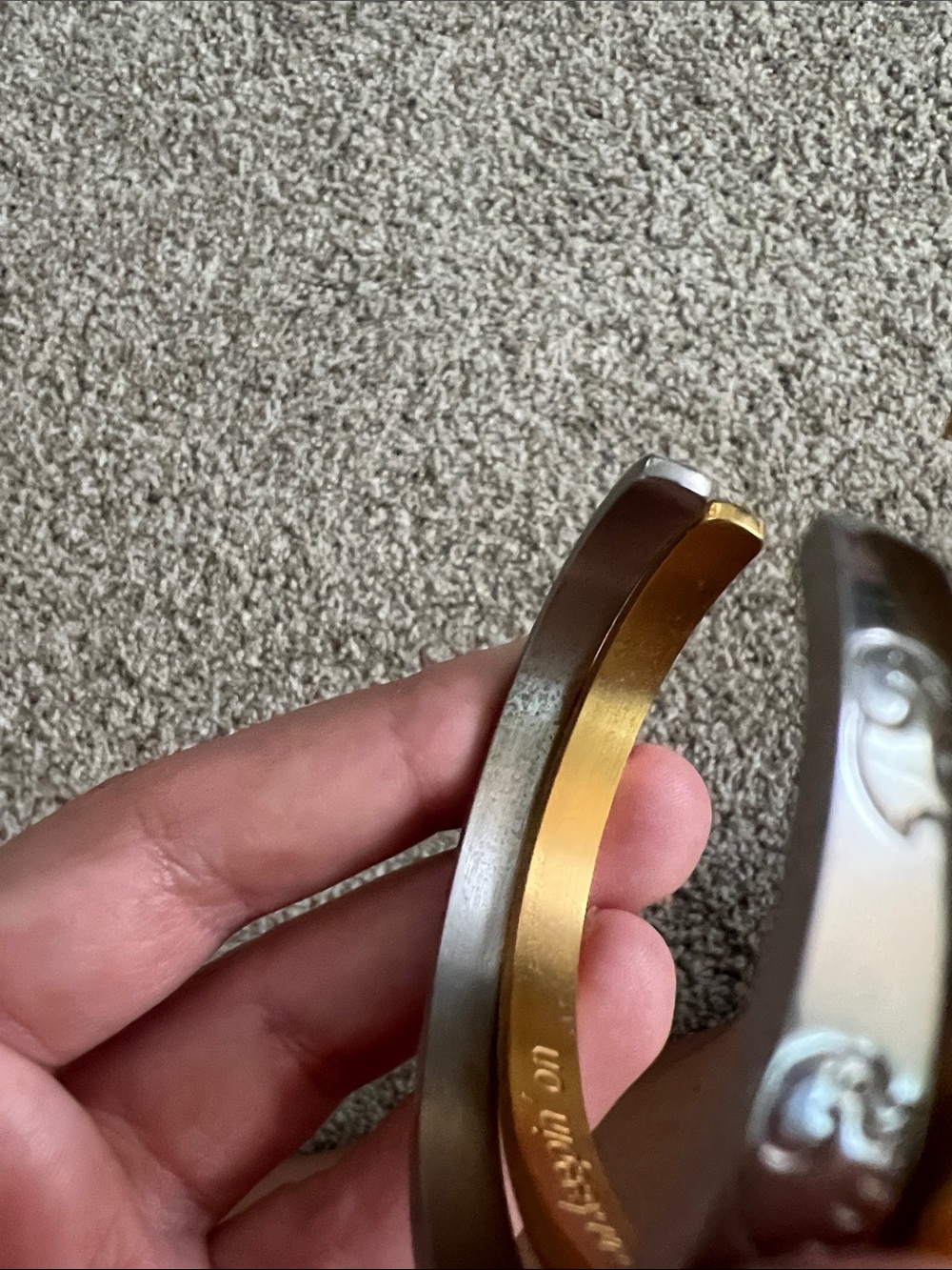 Elephant Engraved Bangles - Picture 4 of 6